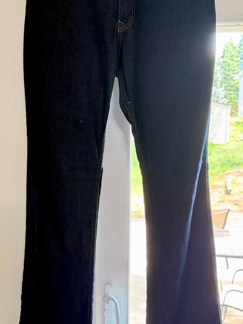 Tall Dark Wash Straight-Leg PZI Jeans XLong- Black